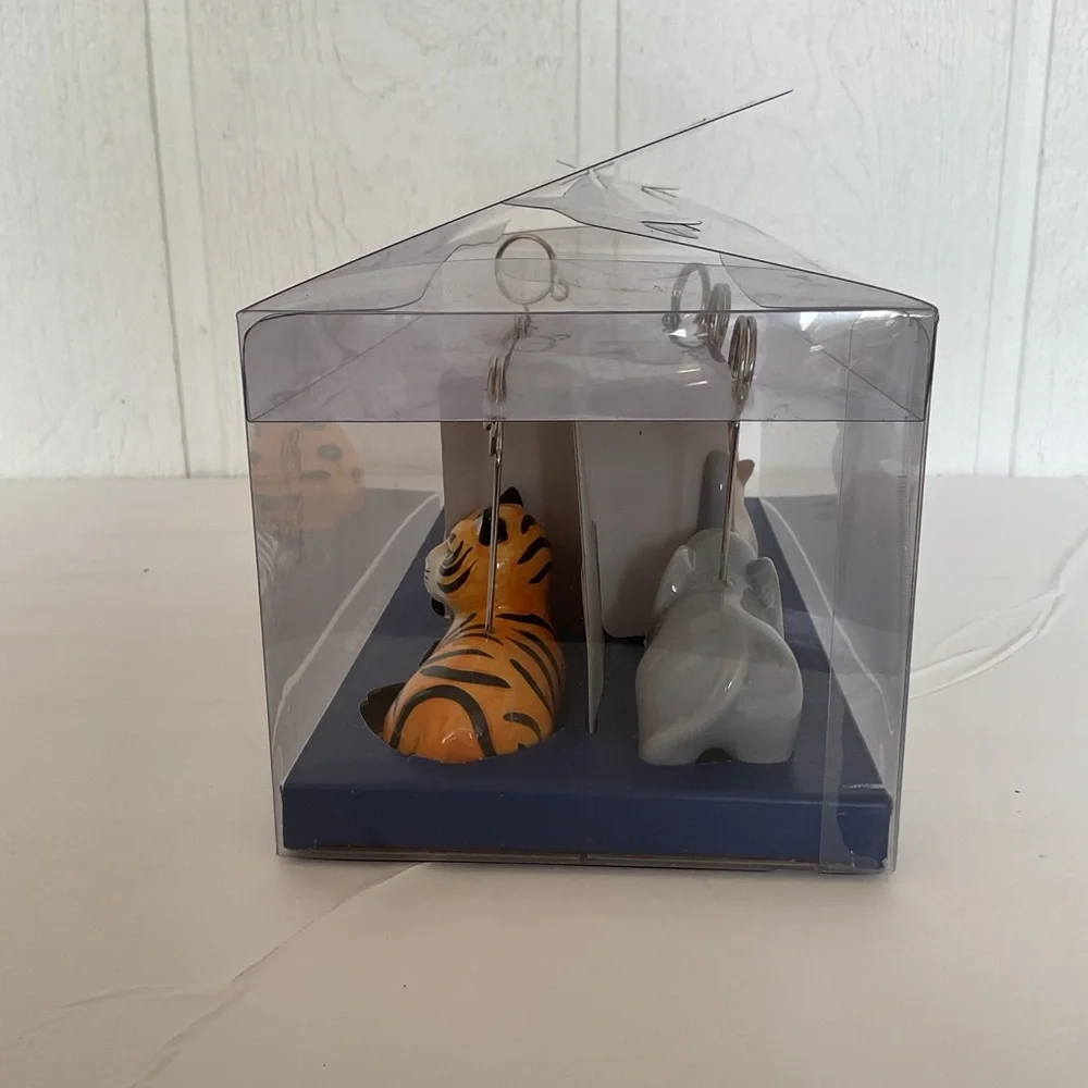 Pier 1 Exotic Safari Ceramic Place Card Holders NWT